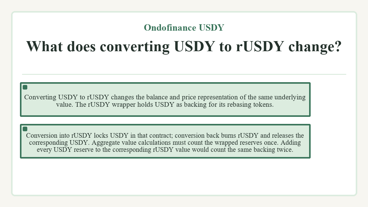 Ondofinance USDY: What does converting USDY to rUSDY change? - diagram